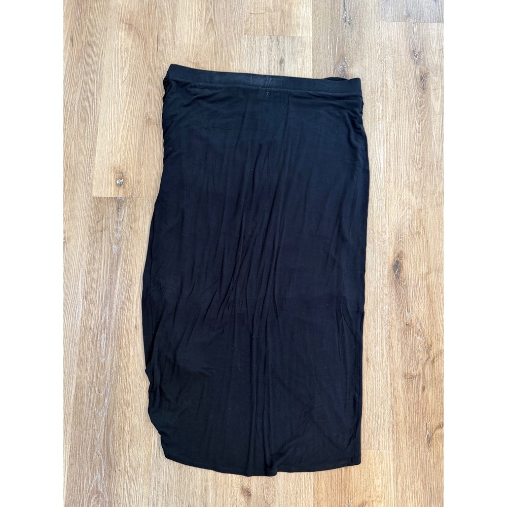 Cabi Run Around Skirt Womens‎ XL Black Draped Ruched Tulip Hem Midi 5052 - Picture 7 of 8